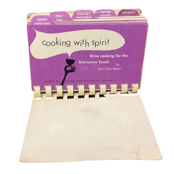 Cooking with Spirit Cookbook Ruth Chier Rosen Vintage Comb Binding - Picture 3 of 3